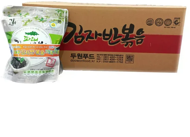 기미조아 파래김자반 볶음 50g 30봉 1박스, 1개
