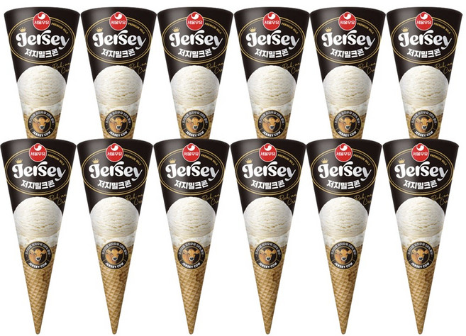 서울우유 [T]서울우유 저지밀크콘 프리미엄 아이스크림 150ml, 12개