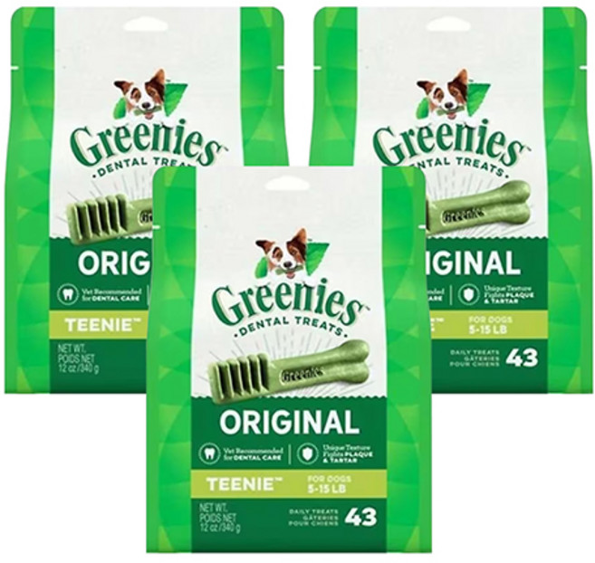 그리니즈 티니 43P*3개 (총129P) 1020g+사은품, 티니 오리지널, 340g, 3개