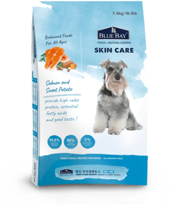 BLUE BAY 倍力 全齡犬舒敏護膚配方乾飼料, 鮭魚, 7.5kg, 1袋