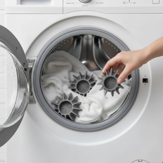 홈셀렉트 구김 엉킴방지 실리콘세탁볼, 그레이, 10개