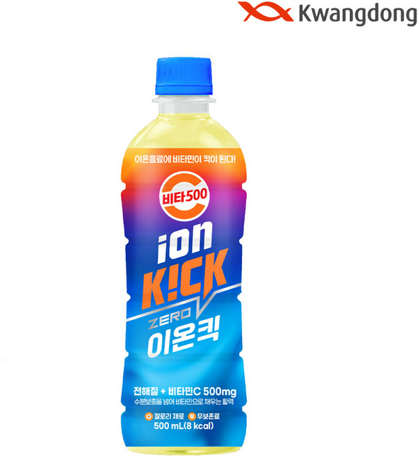 [광동직영] 광동 비타500 이온킥 500ml x 24pet, 24개입