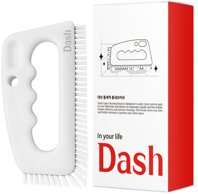대쉬 틈세척 틈새브러쉬, 1개, 화이트