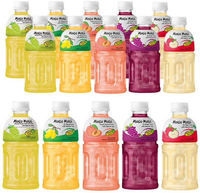 모구모구 인기5종 320ml 샤인머스켓 3개+망고 3개+복숭아 3개+포도 3개+사과 3개 (총15개) 어린이주스음료수과일, 15개