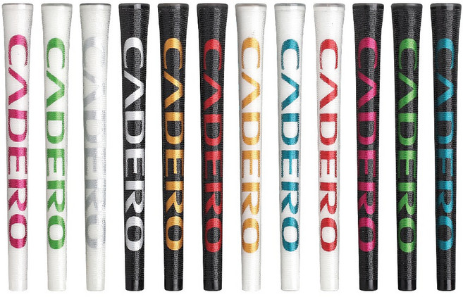 CADERO 카데로 남성용 2X2 투 바이 투 펜타곤 이중 충격흡수 골프그립, 화이트골드