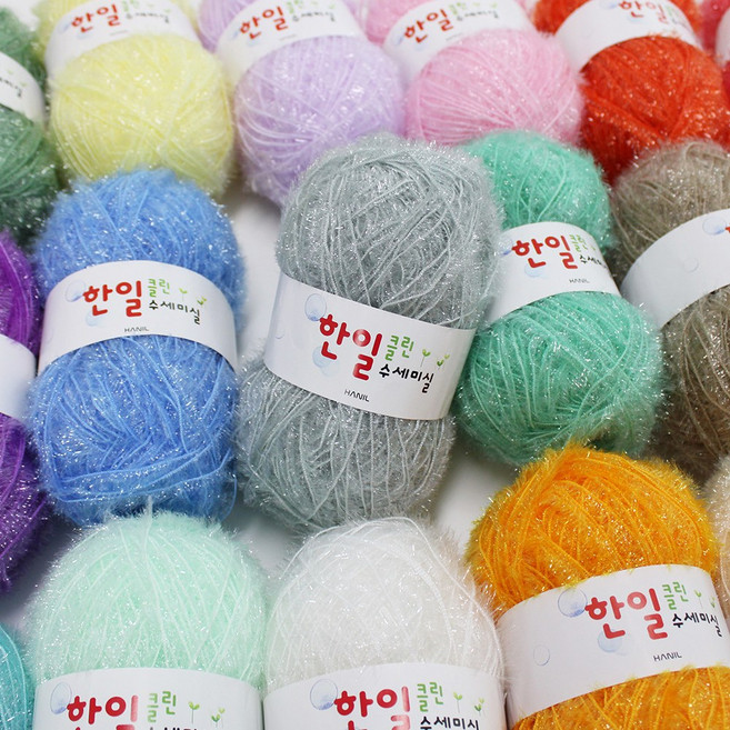 한일 클린 수세미실 80g 37종, 20.진그레이, 1개