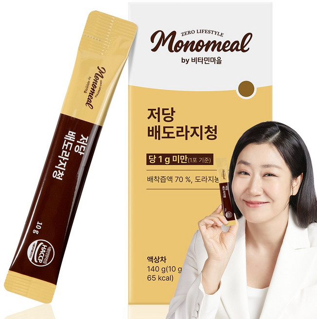 비타민마을 모노밀 알룰로스 저당 배도라지청 스틱, 14개, 10g