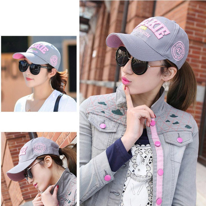 예쁜 영문 컬러 포인트 디자인 남녀 볼캡 야구 모자 wkw+38838KT