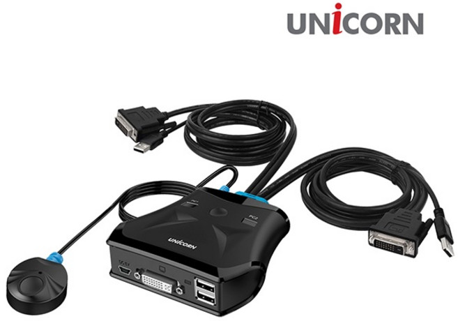유니콘 KVM-200DVI 스위치