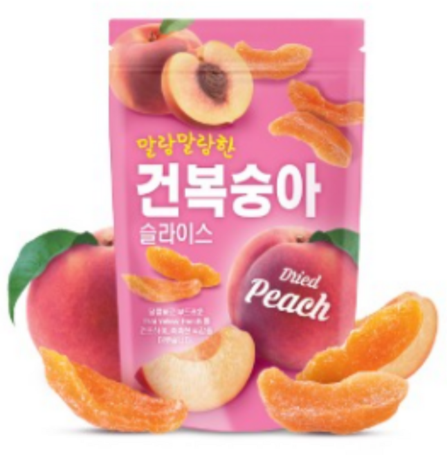 [하루견과] 복숭아함량90% 건복숭아 슬라이스, 10개, 110g