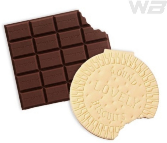 와볼샵 재밌는 메모지 초코/비스킷모양 다크초코 달콤한냄새 핸디 메모지, 비스킷