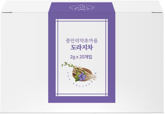 찌고 말려 정성껏 덖은 도라지차 티백차, 1개, 20개입, 2g