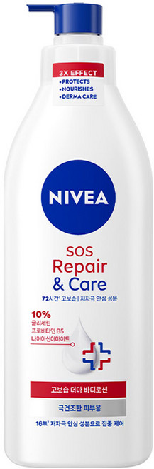 니베아 SOS 케어 바디로션, 400ml, 1개