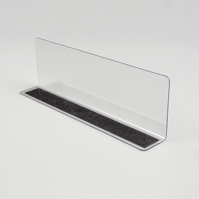 AN 진열 칸막이 상품 매대 편의점 투명 자석형 20x6cm, 1개, 플라스틱