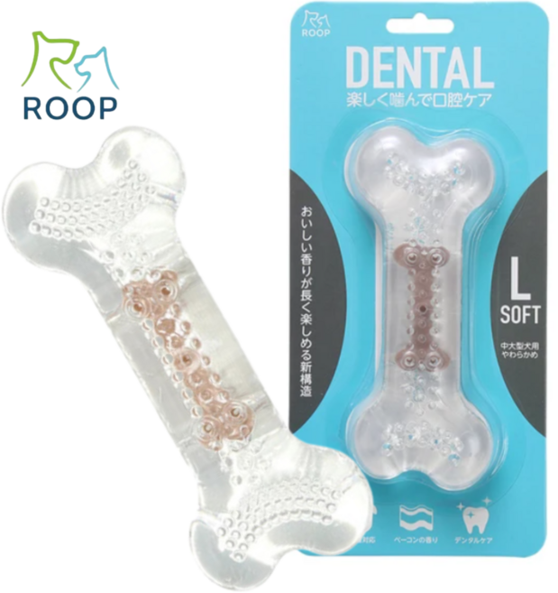 강아지 이갈이 장난감 DENTAL 덴탈본, 베이컨맛, 1개