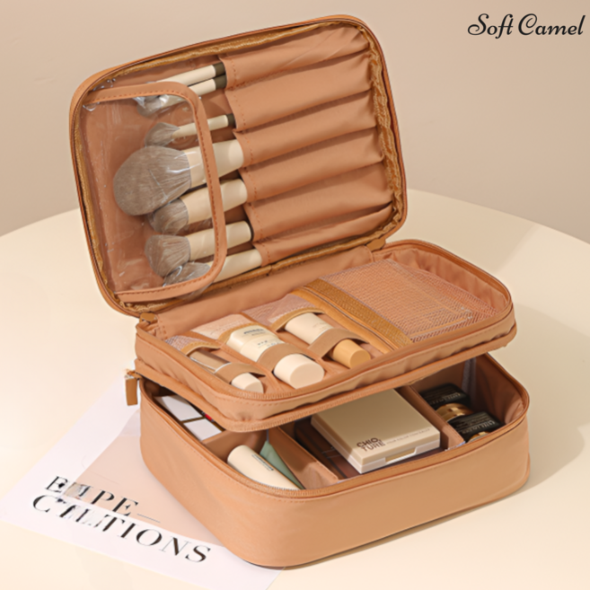 나나코지 여행용 대용량 메이크업 휴대용 고급 화장품 파우치