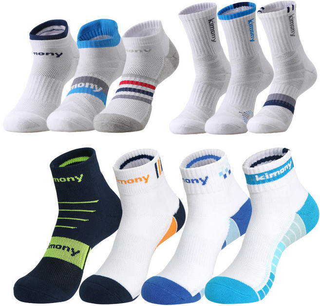 키모니 고급 남성 중목 스포츠양말 KSS501 러닝 헬스 스포츠 두꺼운 쿠션 양말