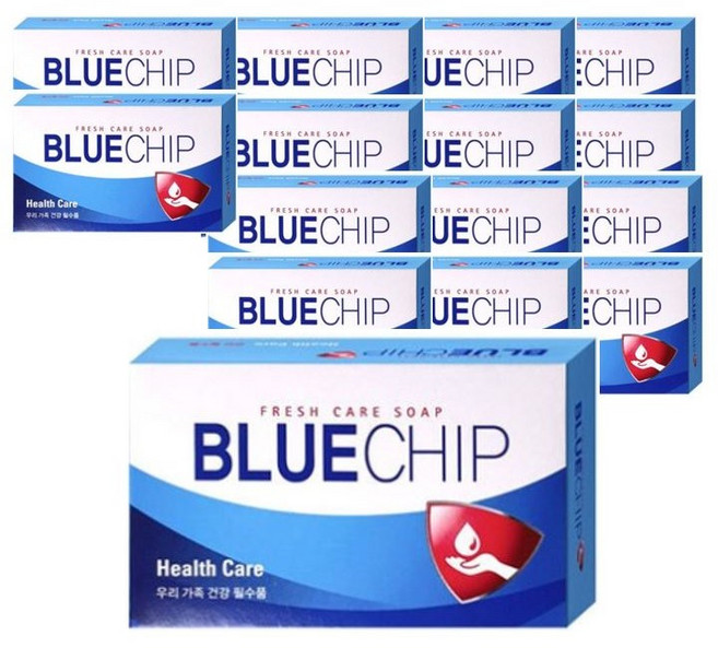 애경 블루칩 헬스케어 비누, 100g, 15개입