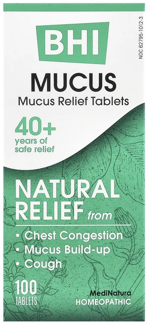 MediNatura BHI 콧물 가래 완화 100 태블릿, 1개 - 쿠팡
