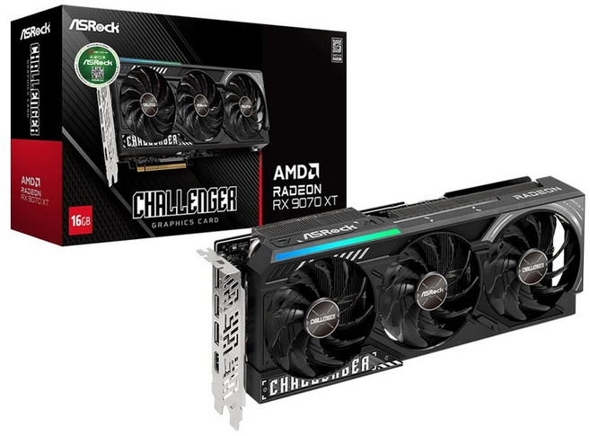 ASRock 라데온 RX 9070 XT 그래픽카드 16GB