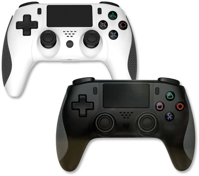 (국내정발) PS4 듀얼쇼크4 무선 컨트롤러 그립에디션 [스팀 PC유선 C타입] 플스4 DOBE 클론, 블랙