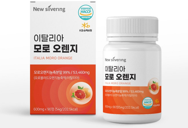 뉴실버링 이탈리아 모로오렌지 [소비기한 2026년 11월], 90정, 1개