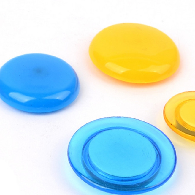 색깔 원형 사무실 가정 학교 자석 게시물 메모판 자석 반투명 소 10P 2cm, 반투명 소 10P (2cm)
