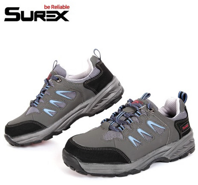 D 안전화 슈렉스 SR-419 (4인치) 230~300 그레이+블루 매쉬 경량안전화 슈렉스안전화 남성 여성 DO