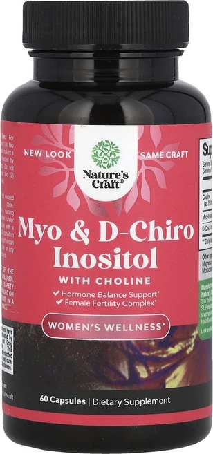 Nature's Craft 콜린 함유 미오 & d-카이로 이노시톨 캡슐 60정, NaturesCraft콜린함유미오d카이로이노시톨캡슐60, 1개 - 쿠팡