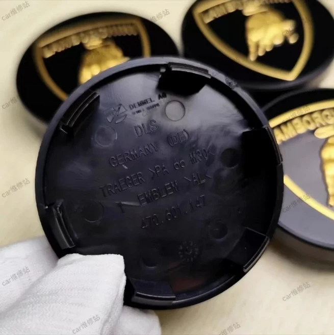 LP700 610 URUS 타이어 센터 캡 로고 자동차 휠 허브 커버 용 람보르기니 4PCS, 01 BLACK
