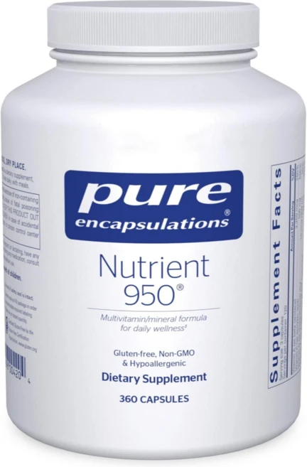 Pure Encapsulations 고함량 비타민 360정 종합비타민 부모님영양제 고함량 멀티비타민 퓨어 뉴트리언트950, 1개 - 쿠팡