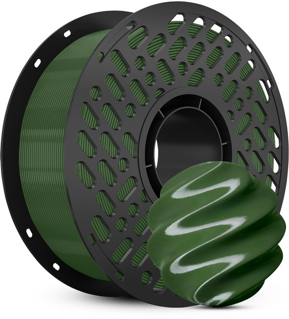 CaiLab PETG 3D 프린터 필라멘트 1.75mm 1kg 고인성 친환경 소재 | 뱀부랩 3D 프린터(P1S P2S A1등) 호환, 소나무 그린, PETG 1KG