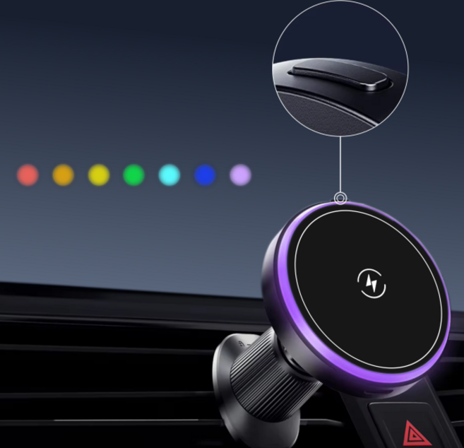 차량용 핸드폰 충전기 맥세이프 고속 무선 충전기 15w Q, 차량용 맥세이프 고속 무선 충전기 15w, 혼합색상
