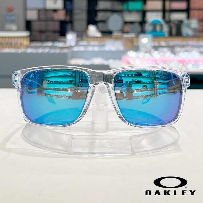 오클리 홀브룩XXL OO9487F-0761 (9487-07) 아시안핏 프리즘 사파이어 편광 데일리 빅사이즈 선글라스, 1개