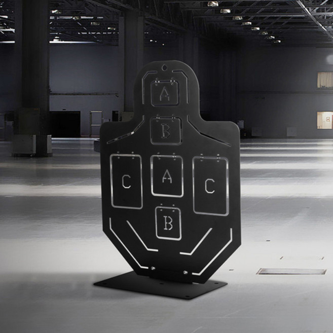 과녁 새총과녁 타겟 ABC직립과녁 조준 연습용 TARGET, ABC 직립과녁 실버, 1개