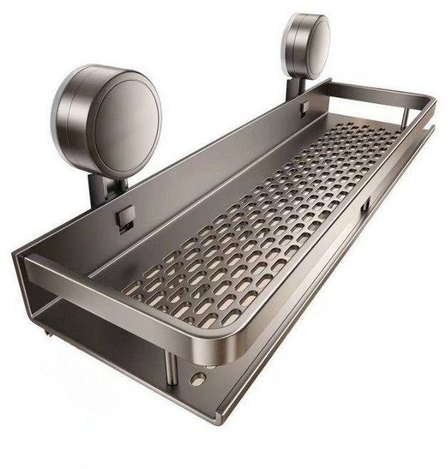 볼리오 다기능 무타공 초강력 진공 흡착 욕실 선반, 1개