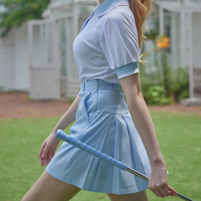 여성골프웨어 여성골프스커트 골프스커트 골프치마 이중스커트 필드룩 필드패션 여자골프웨어