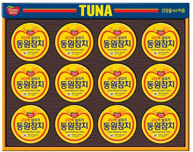 동원참치 살코기 T12호 선물세트 + 쇼핑백, 1세트
