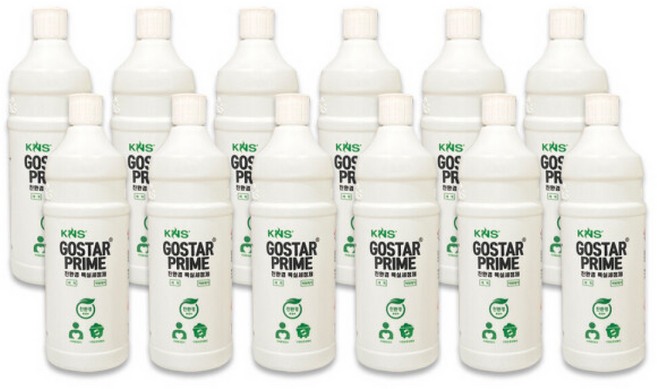 고스타프라임 친환경 저자극 화장실 변기 타일 욕조, 12개, 1000ml