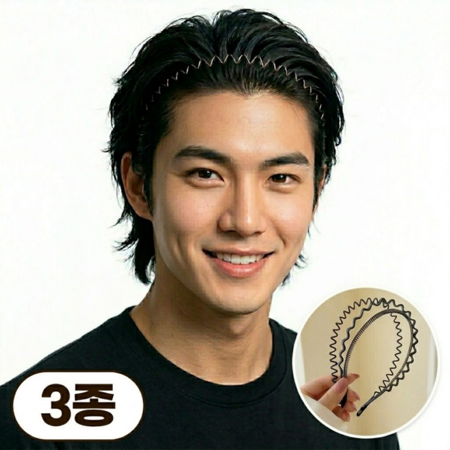 원앤모어 남성용 귀 안아픈 머리띠