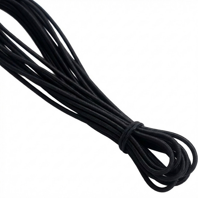 원형고무밴드 둥근고무줄 스트링 고탄력 4m, 1개, 2.5mm(블랙)