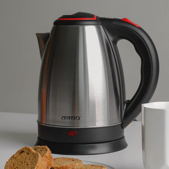 손안뜨거운 대용량 전기포트 1.8L 화상방지 대형 커피포터기, 리젠 무선_전기주전자 1.8L