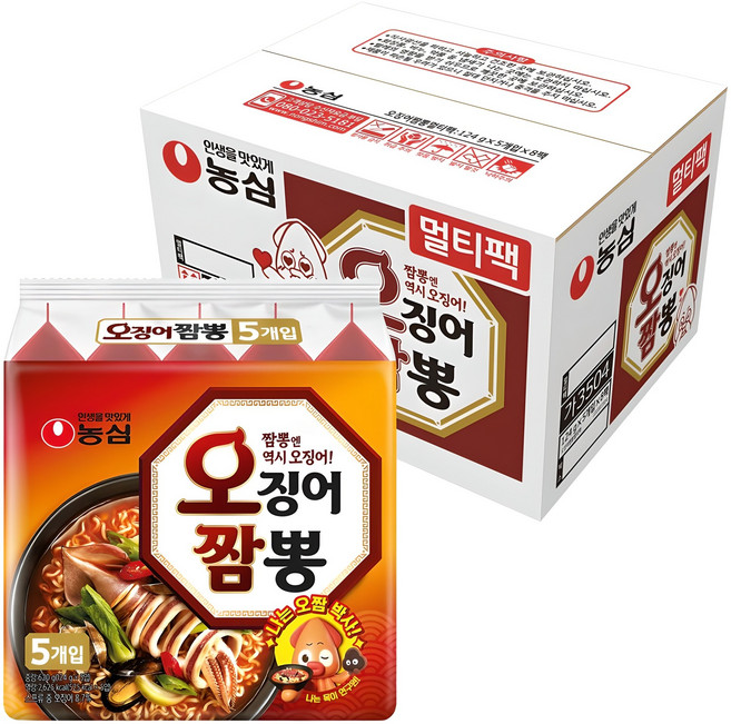 오징어짬뽕 124g, 40개