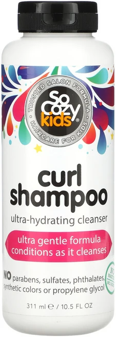 SoCozy 키즈 컬 샴푸 울트라 하이드레이팅 클렌저 10.5fl oz(311 ml) 2팩, 2개 - 쿠팡