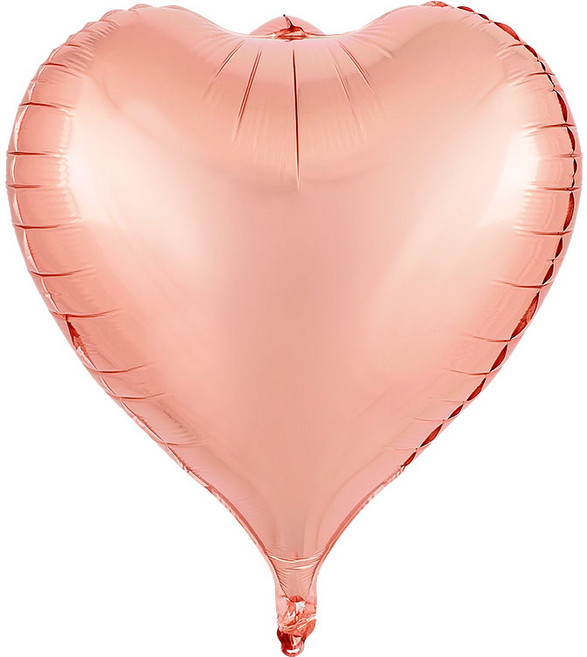 [원팩] 4D 하트 은박풍선 22인치 [로즈골드], 단품