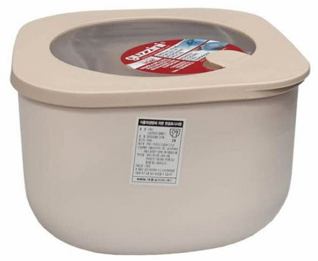 구찌니 밀폐용기 김치통 반찬통 보관통 그레이 1550ml, 단일속성, 1개