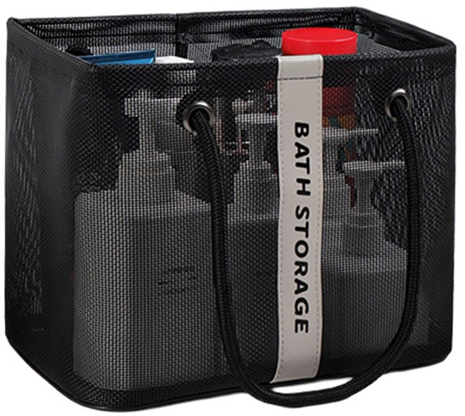 빅무드 물빠짐 메쉬 목욕가방 물놀이 가방, M(중형)