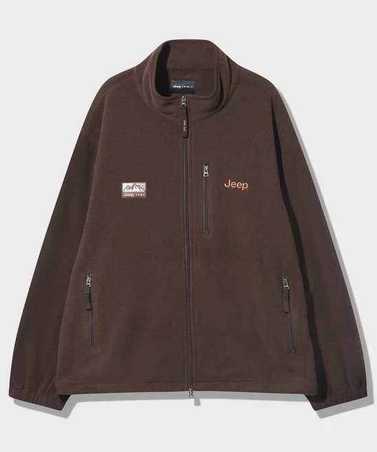 [국내매장판] 지프 플리스 후리스 M-Logo 레인보우 라벨 하프넥 집업 블랙 아이보리 4color