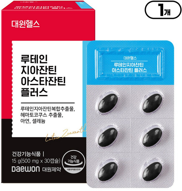 [본사직영] 대원제약 대원헬스 루테인 지아잔틴 아스타잔틴 플러스 눈건강 토탈케어, 1개, 30정