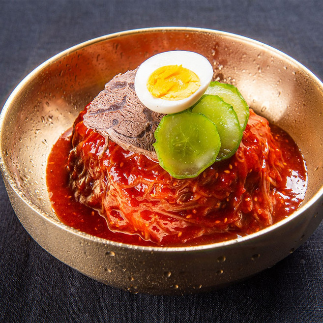 옛맛지기 매콤달콤 함흥 비빔냉면 (냉면사리+비빔장) 간편한 밀키트, 5개, 500g